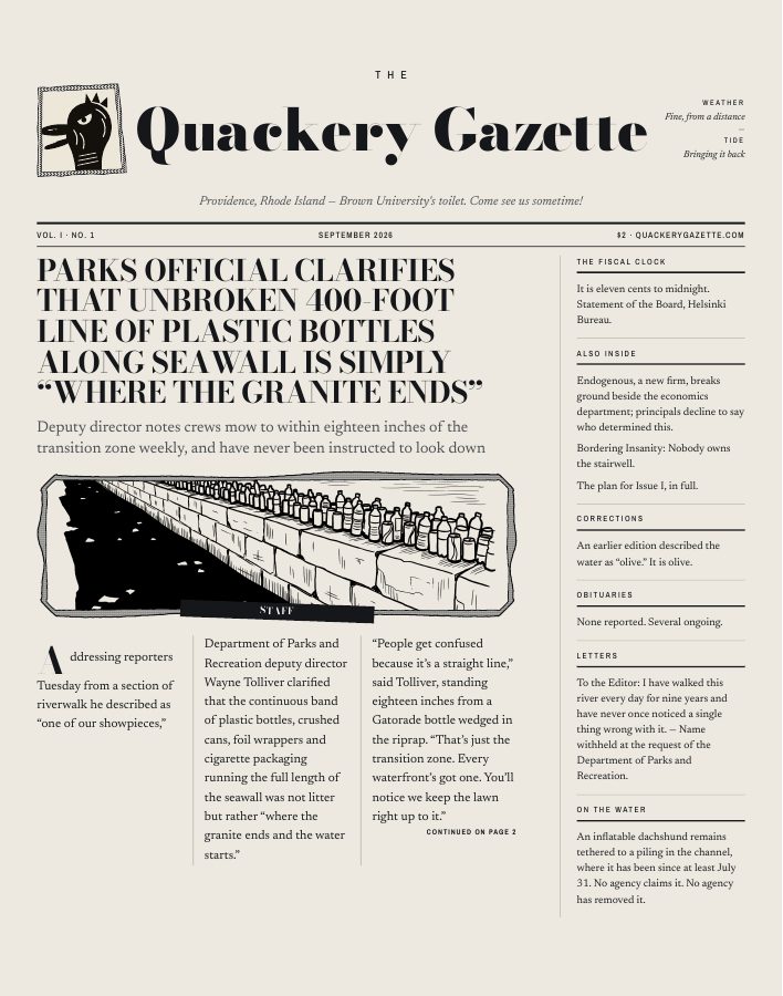 Page one of Issue I