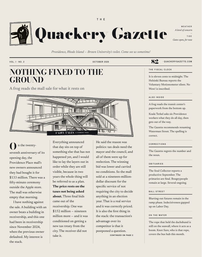 Page one of Issue II